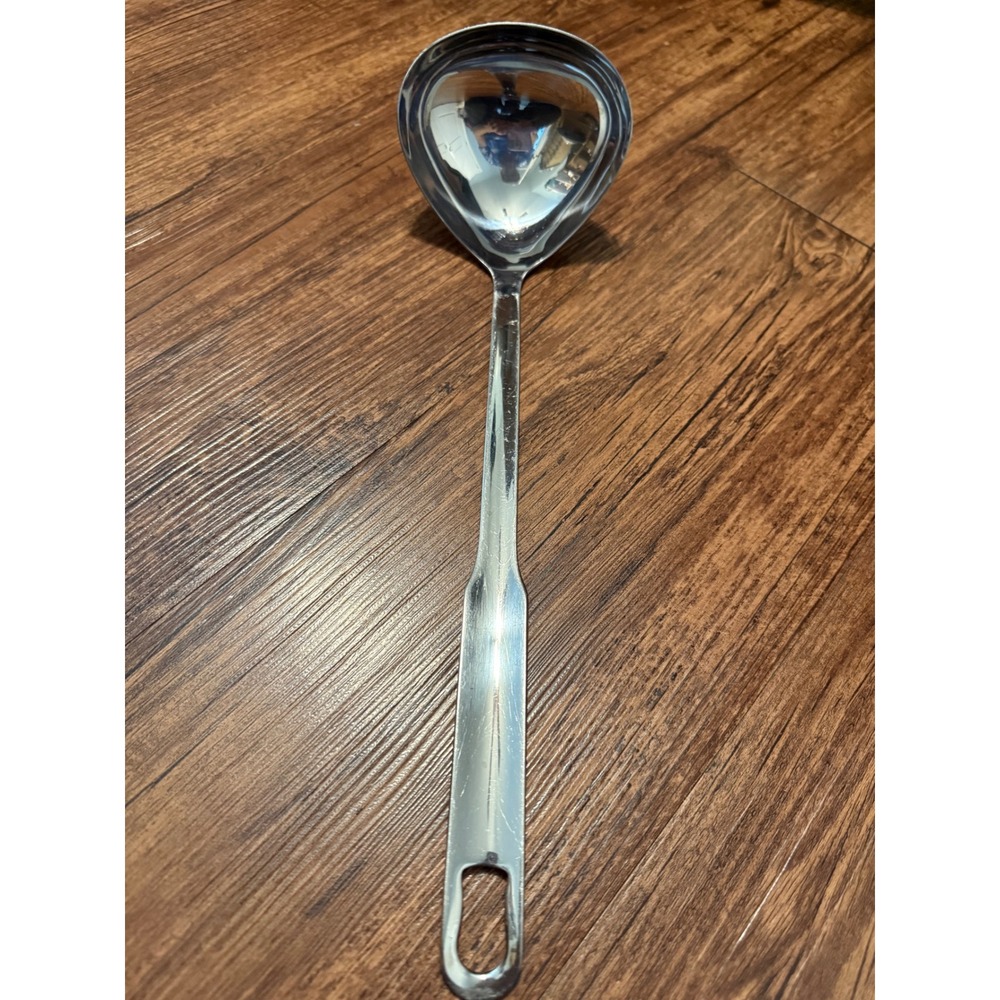 Inox Rostfrei 18/8 Stainless Steel Soup Ladle Silver Mirror Finish Long Handle